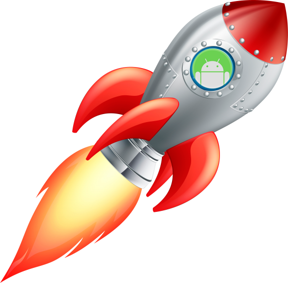 Custom Android Solutions Rocket Logo